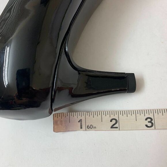 Easy Street Womens Pointe Pumps 6WW Double Wide in Black Patent - Picture 9 of 10